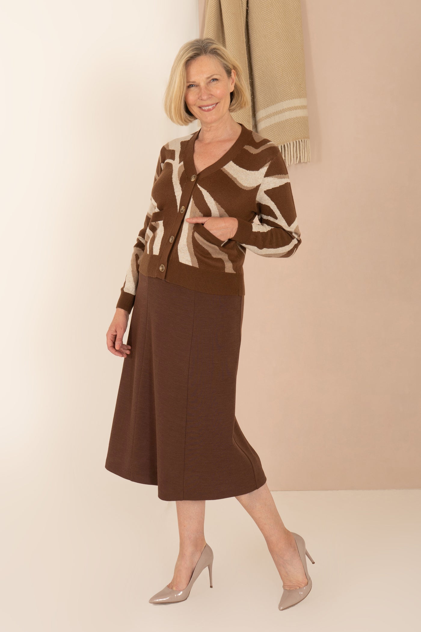 Sandringham Skirt - Brown