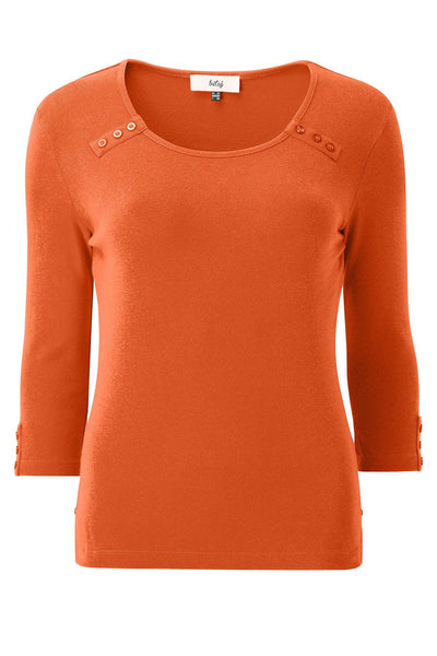 Betsy Essential Button Jersey (Orange)