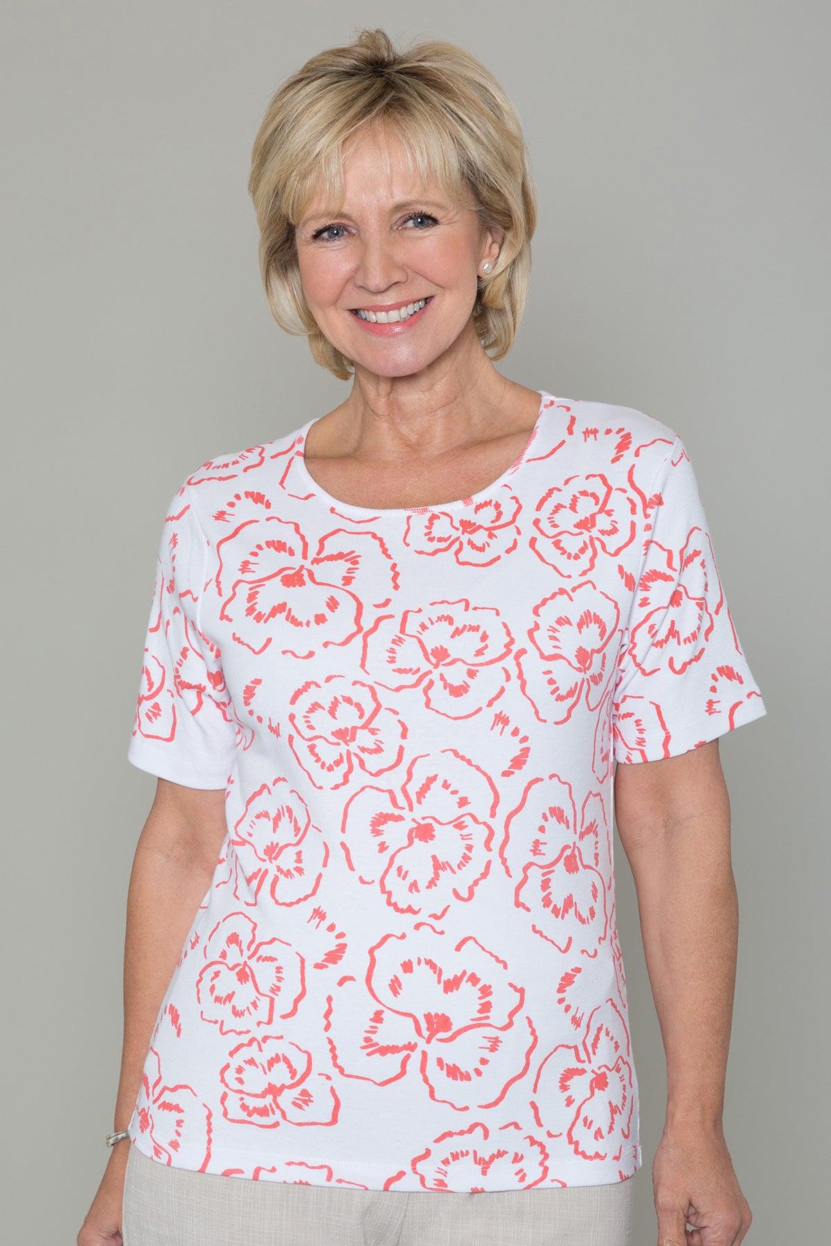 Betsy Floral Print Tee - Carr & Westley
