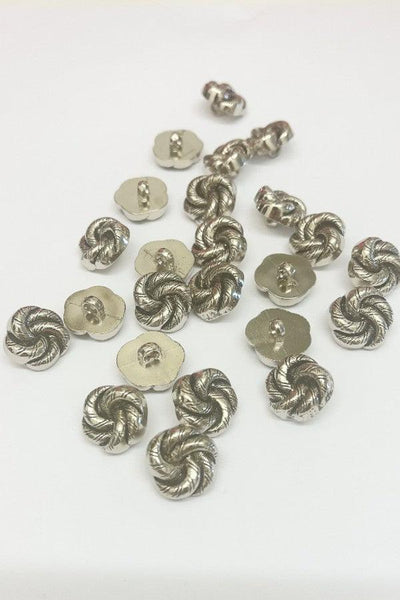 Silver Knot Buttons - Carr & Westley