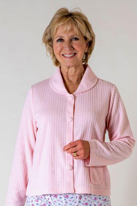 Waffle Bed Jacket Slenderella Classic Women's Nightwear – Carr