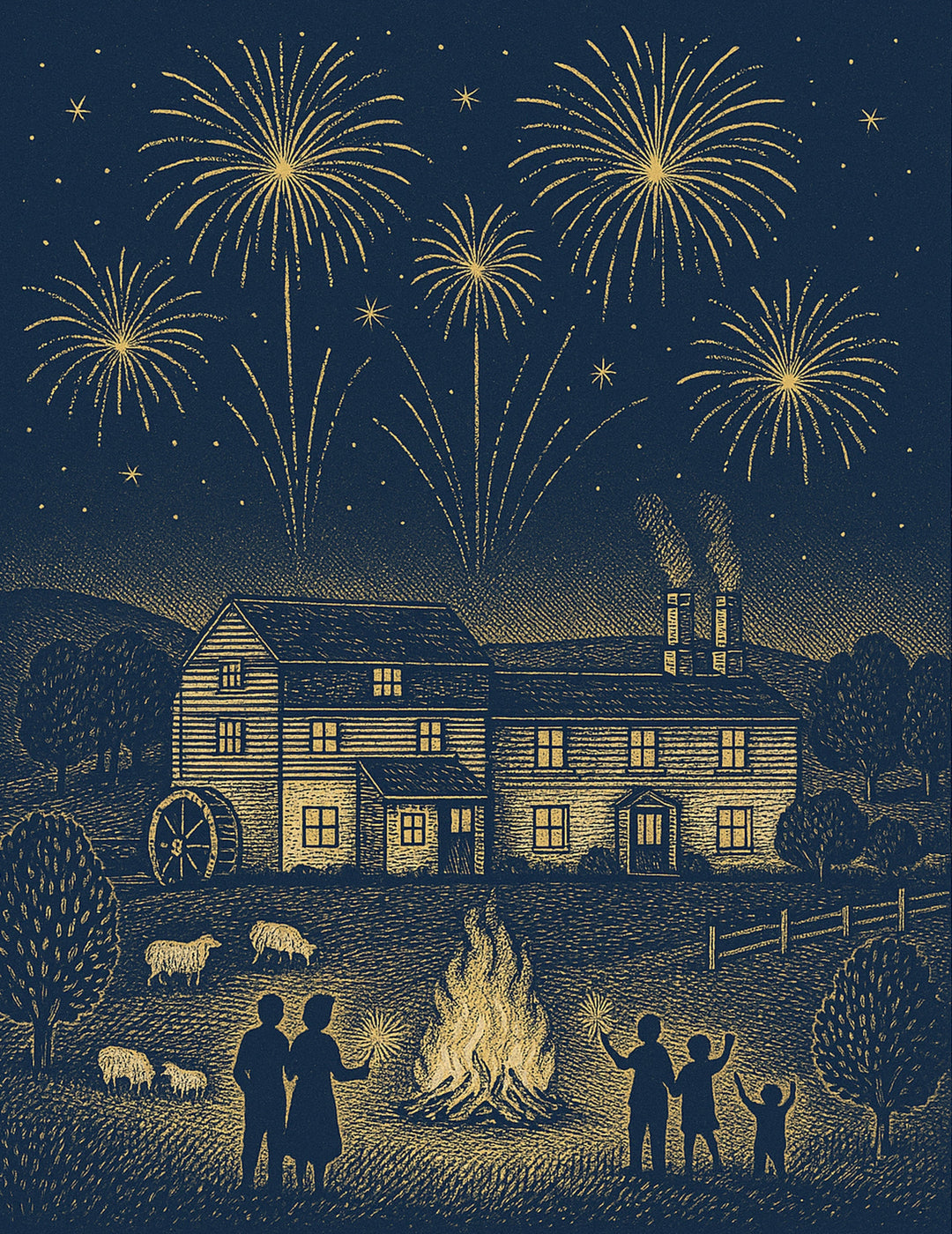 Fire Works Night Down At The Mill