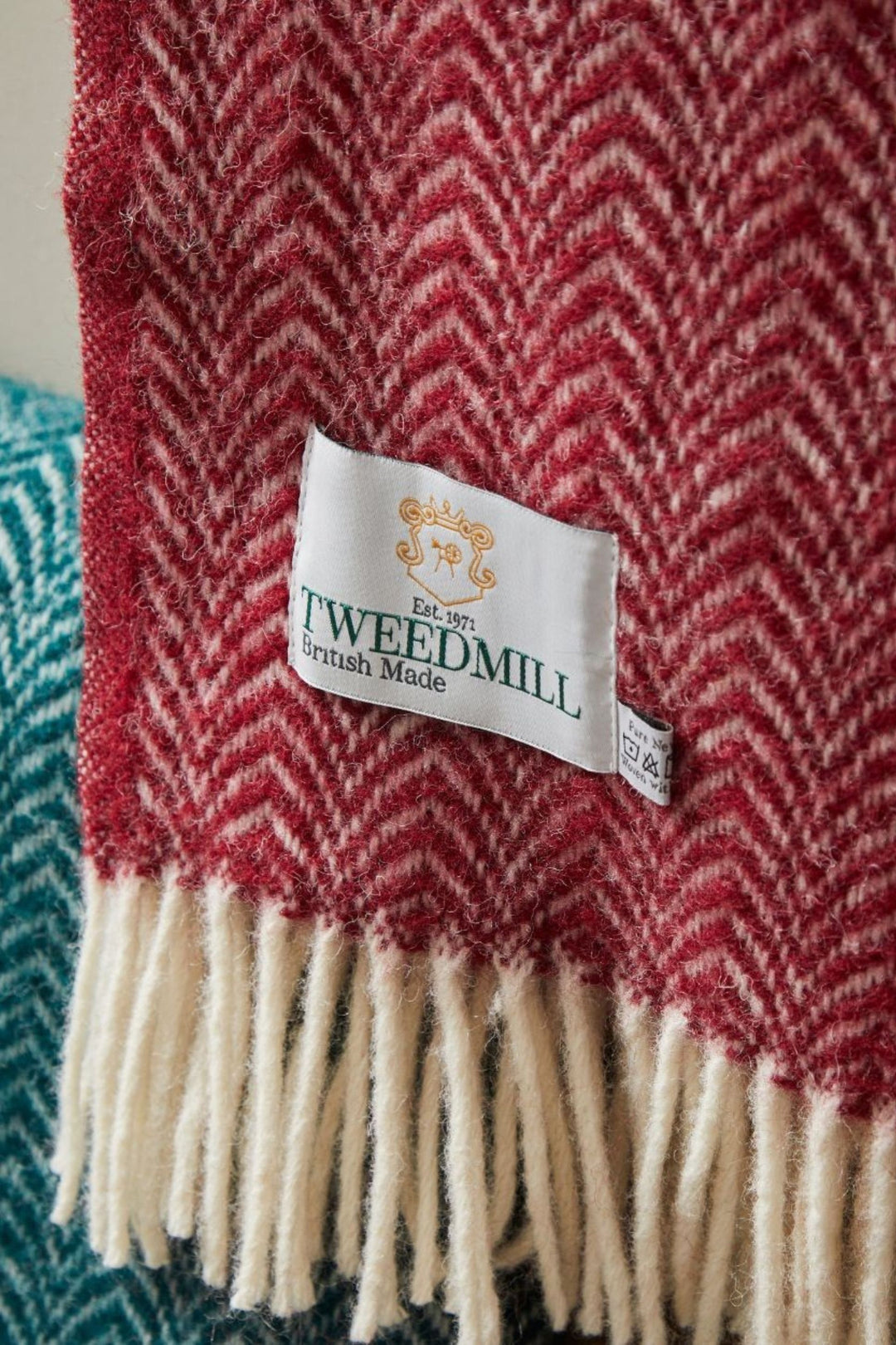 Dune Beet Pure New Wool Blanket