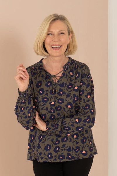 Midnight bloom blouse - Carr & Westley