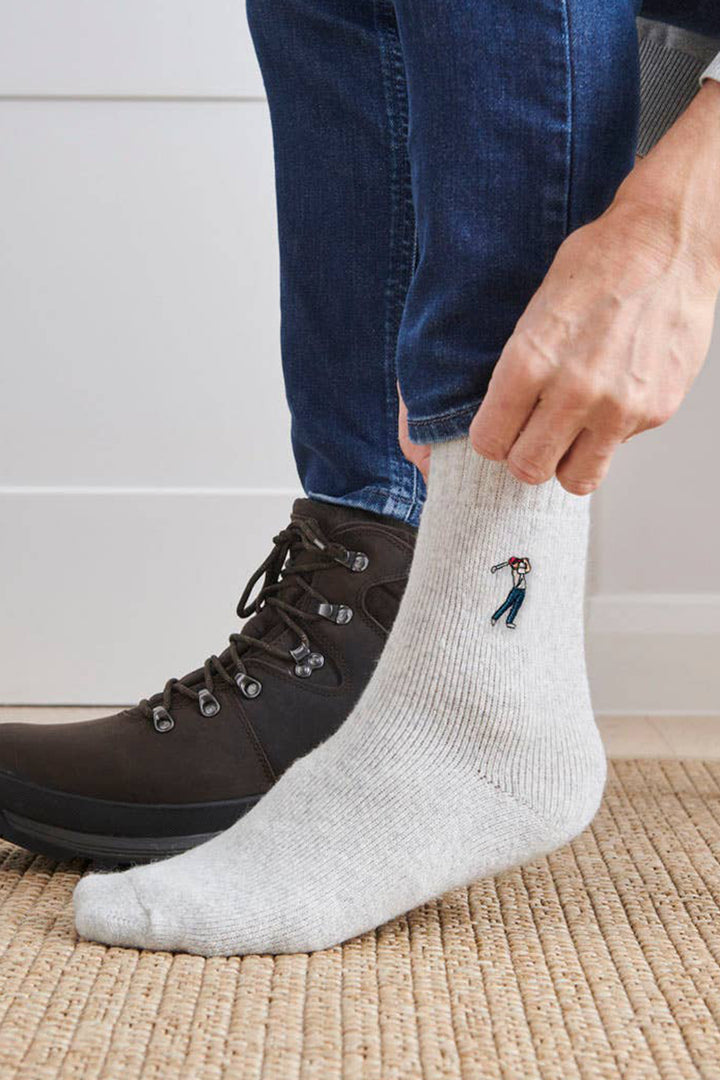 Golfer Sports Lover Wool Socks