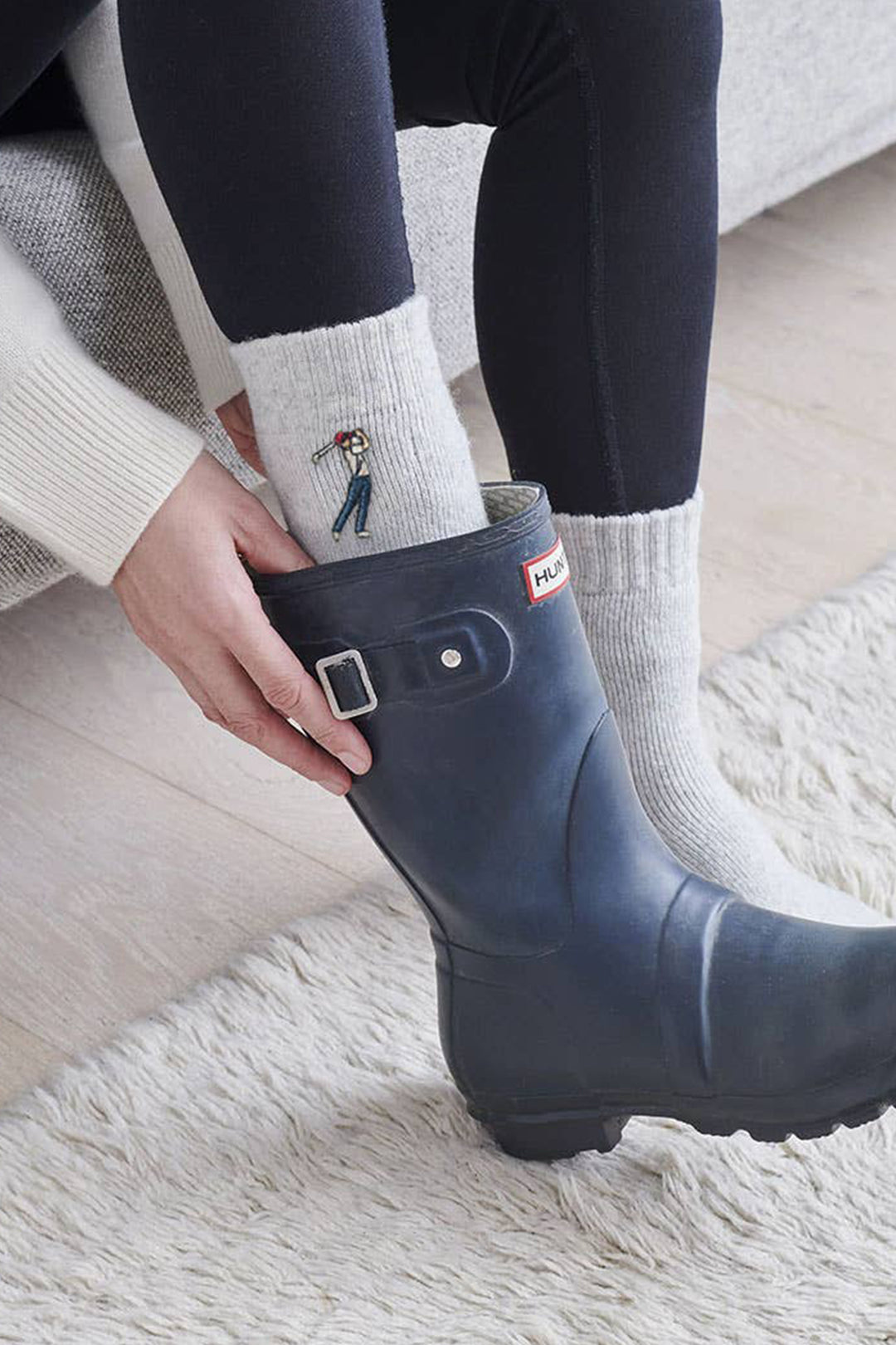 Golfer Sports Lover Wool Socks