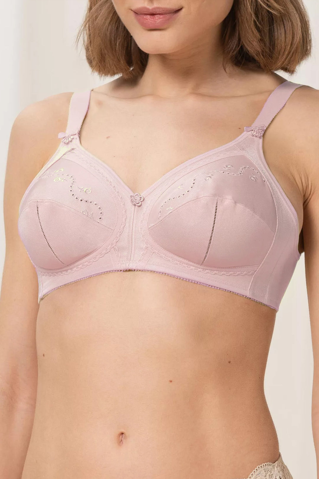 Doreen Cotton Bra - Pink