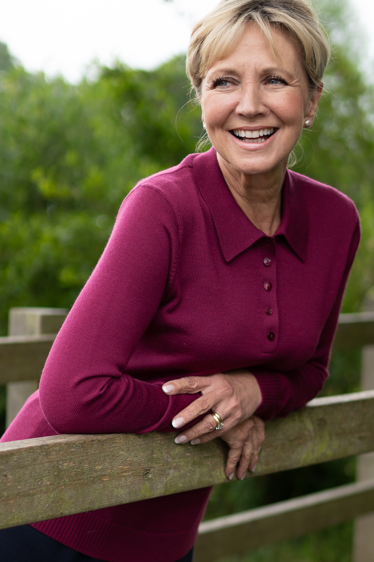 Merino Wool Polo Jumper Ladies Jumpers Carr & Westley