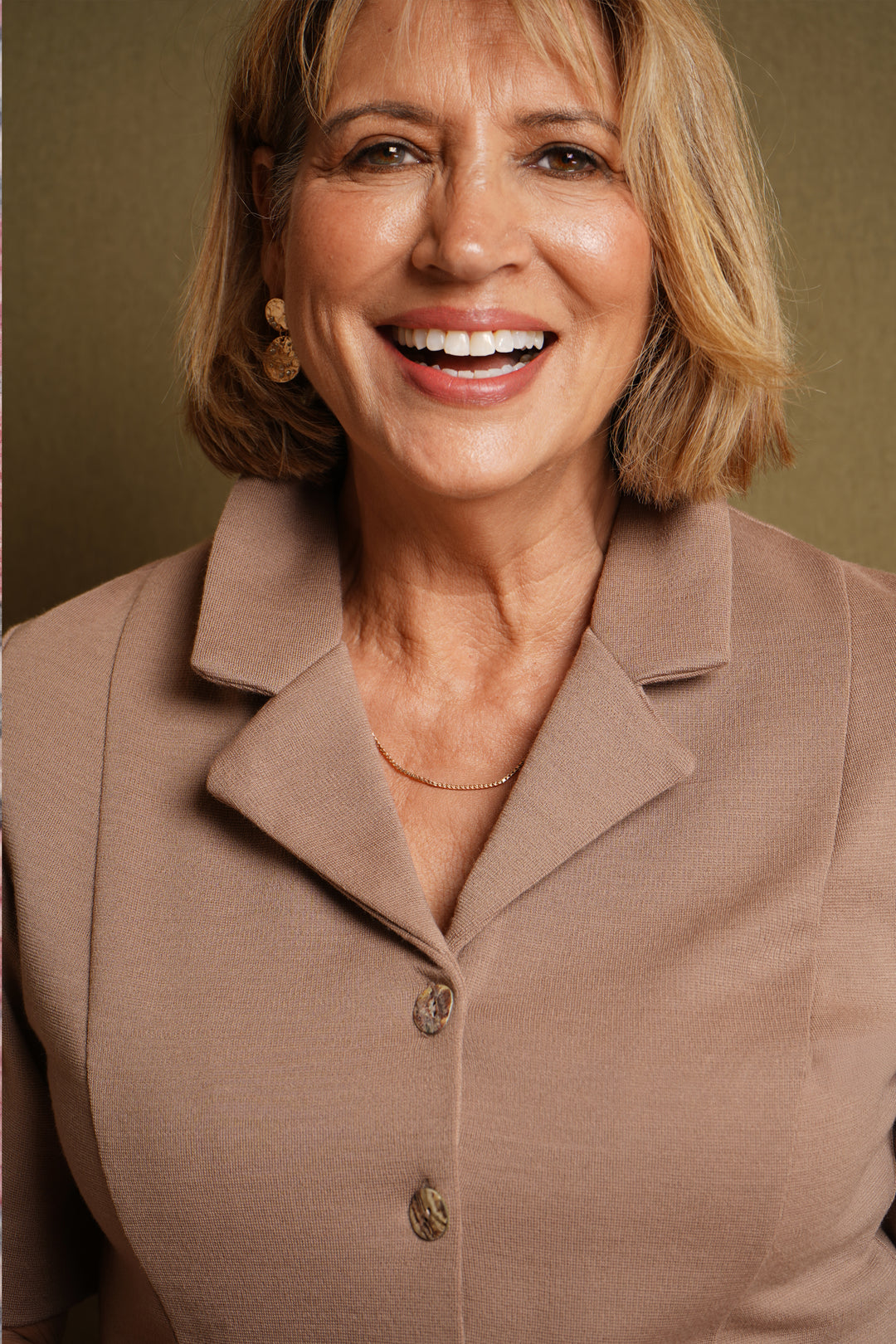 Tweedle Dress - Beige