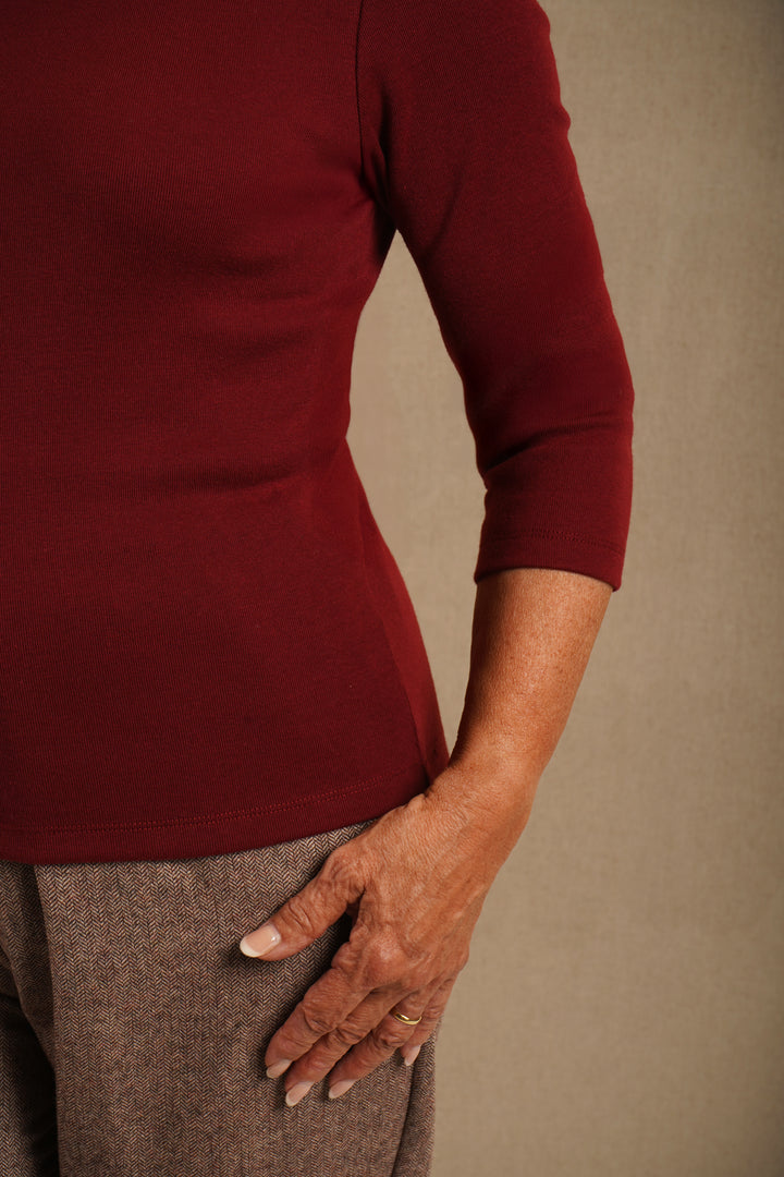 Scalloped Neck Top