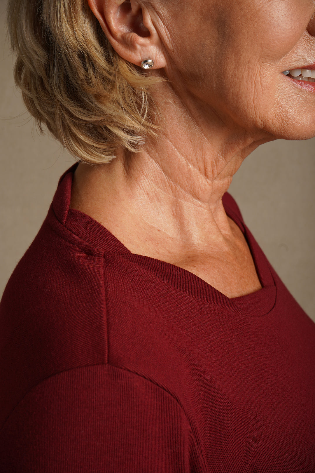 Scalloped Neck Top
