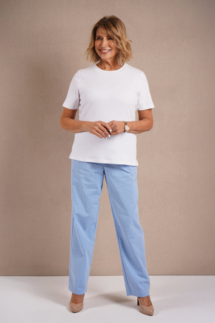 Clarence Fresco Trouser - Sky