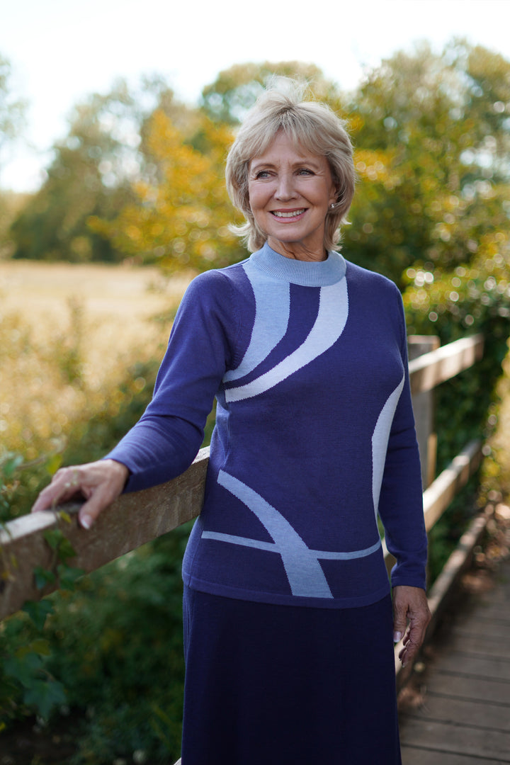 Intarsia Swirl Jumper