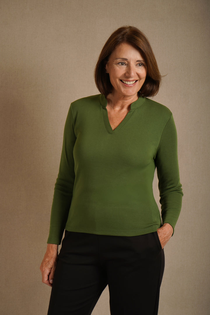 Open Collar Top