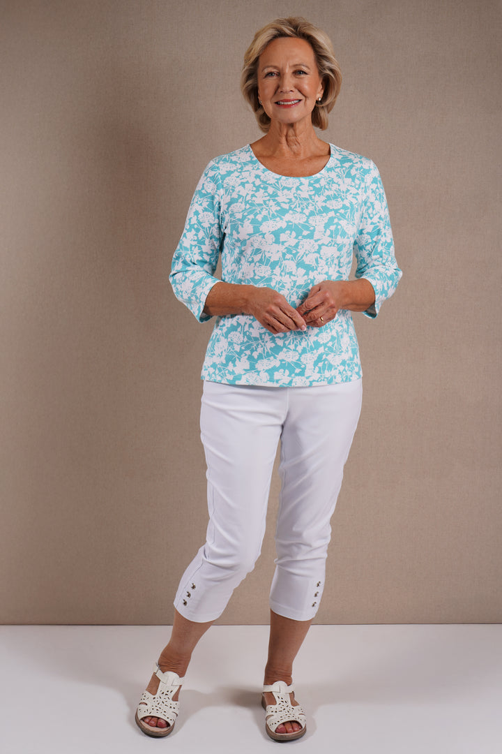 Capri Eyelet Trouser