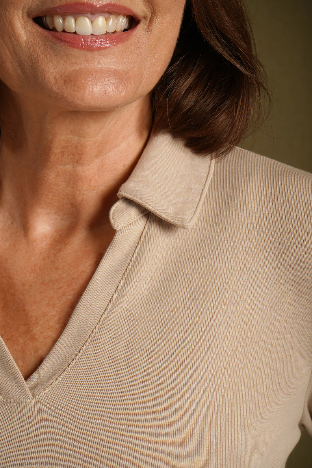 Jenny Open Collar Top