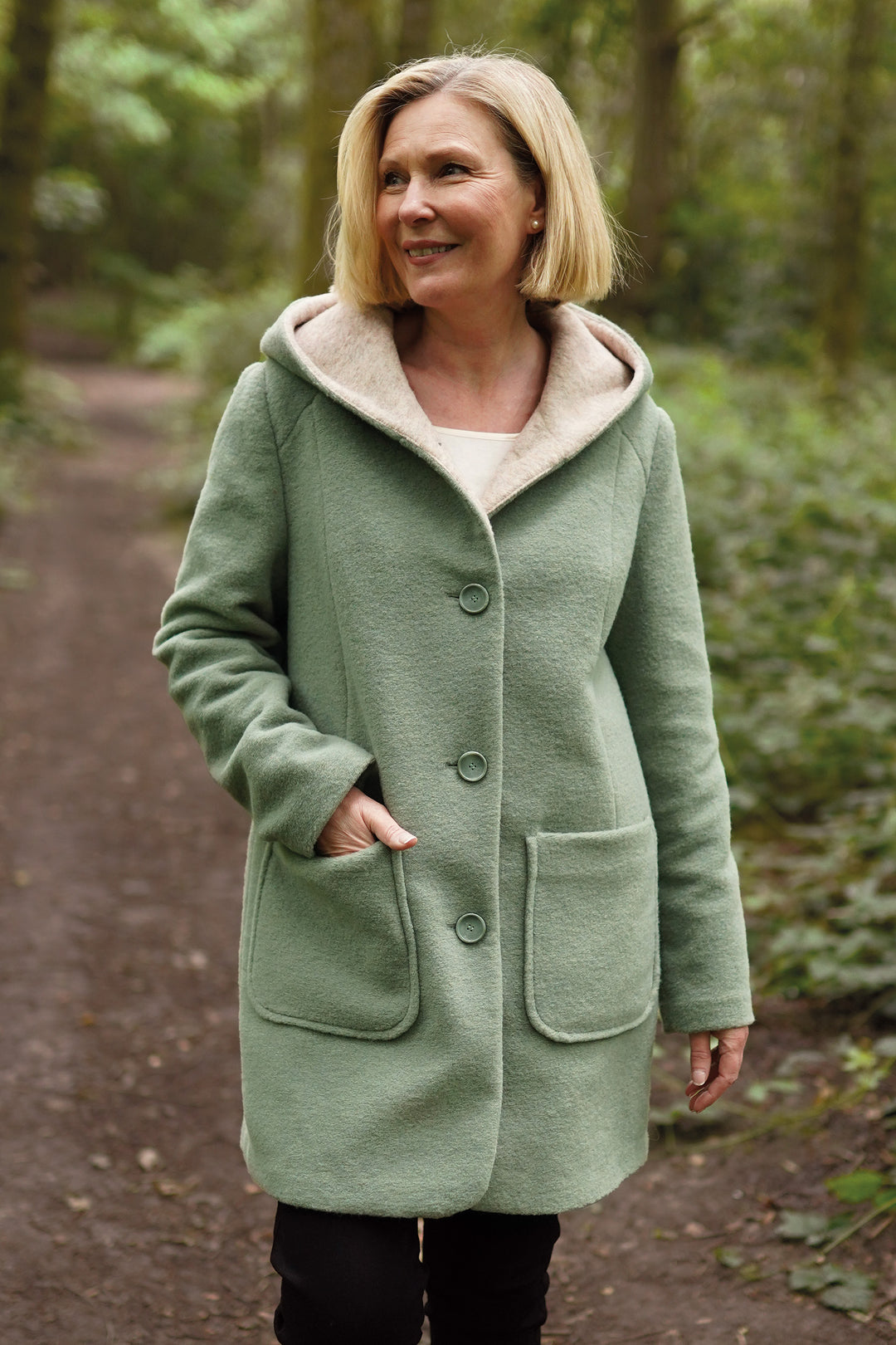 Jacke Dufflecoat Tailliert Gloverall Mid Monty Monty Dufflecoat