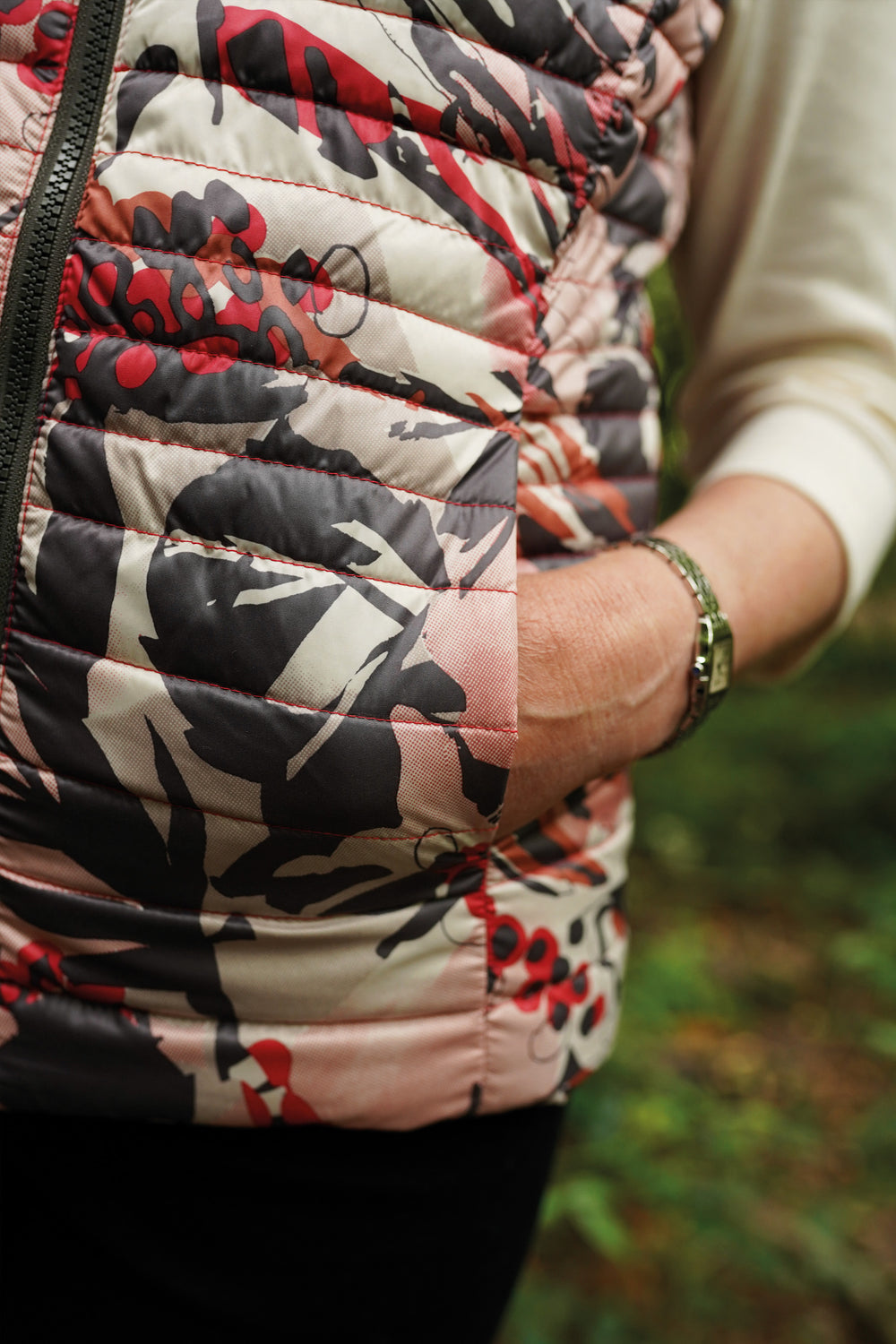 Lebek Lava Print Gilet