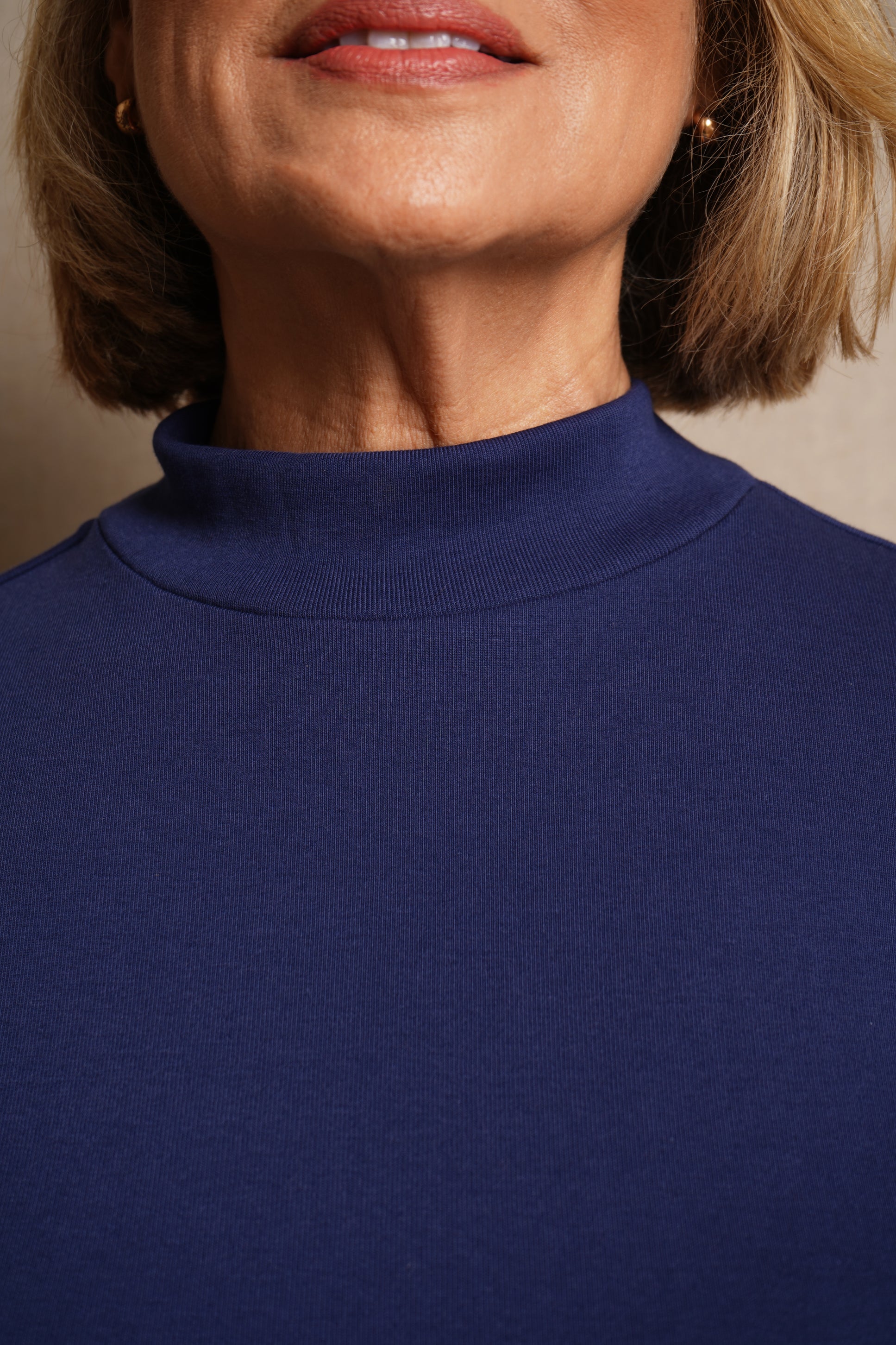 Turtle Neck Top - Poppy - Classic Women's Tops – Carr & Westley