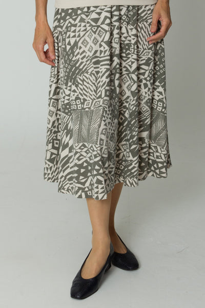 Ethnic Print Skirt