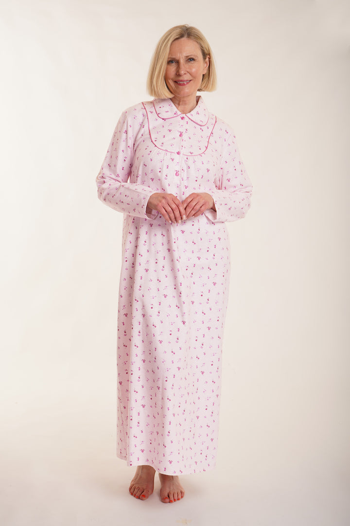 Elizabeth Collar Nightdress 51"