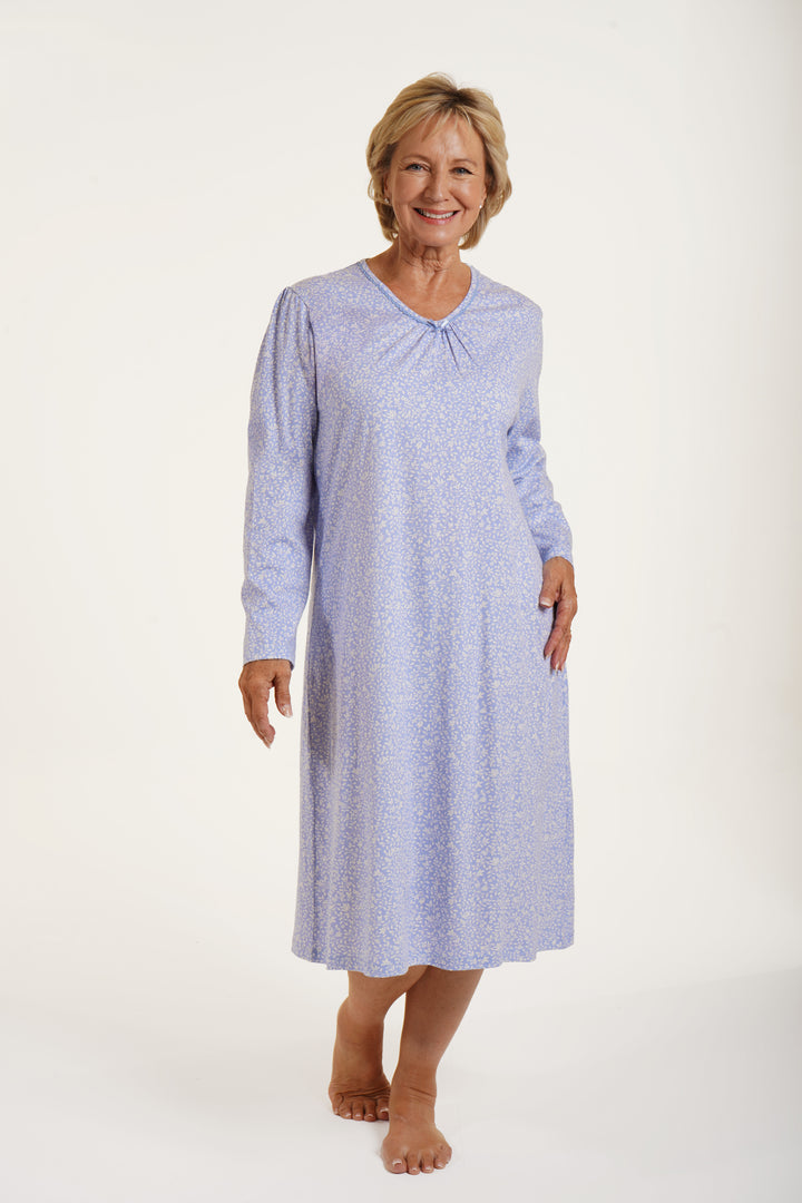 Ditsy Floral Nightdress - Long Sleeve