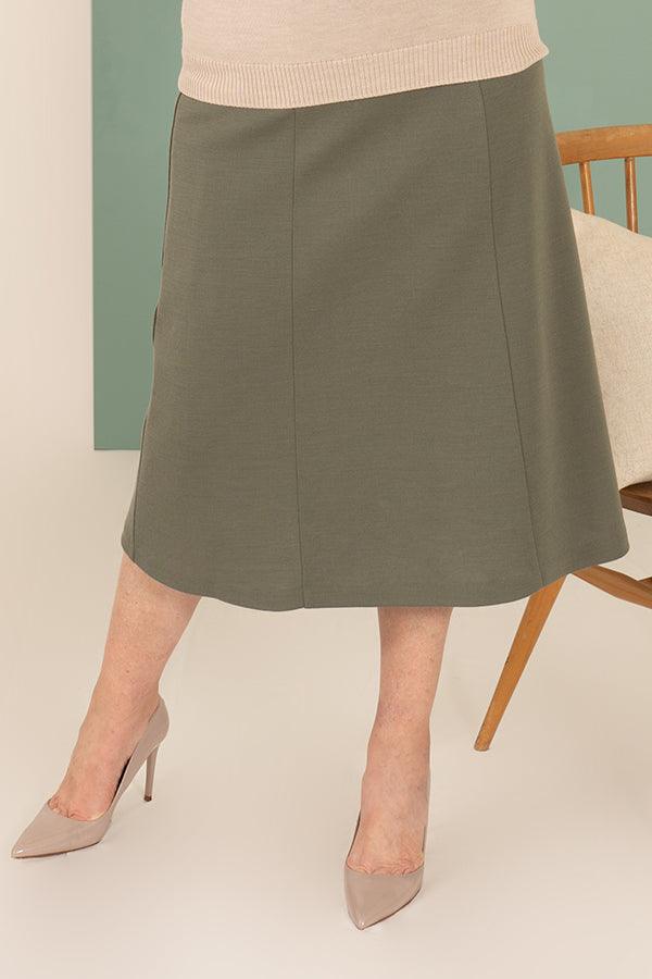 Sandringham Skirt - Olive - Carr & Westley