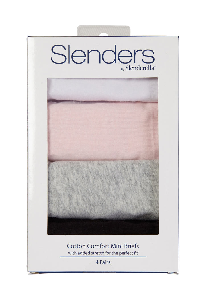 Cotton Assorted Mini Briefs (4 Pack)