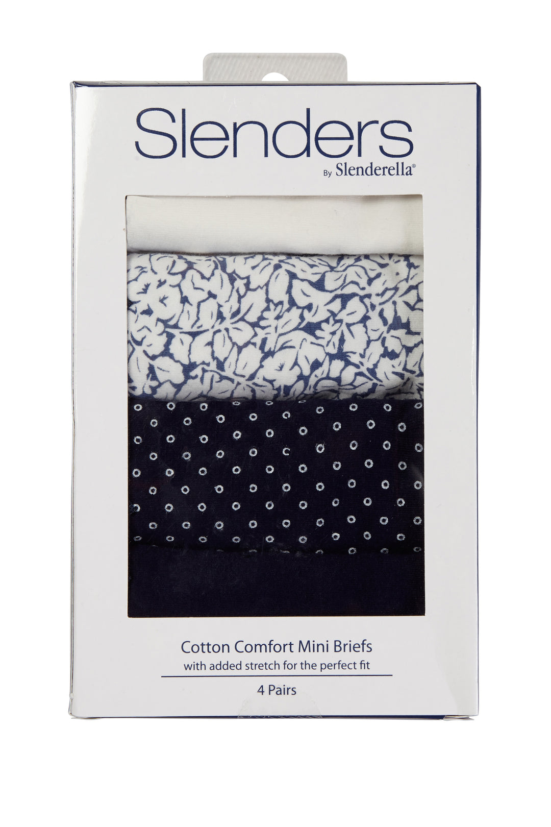 Cotton Pattern Midi Briefs (4 Pack)