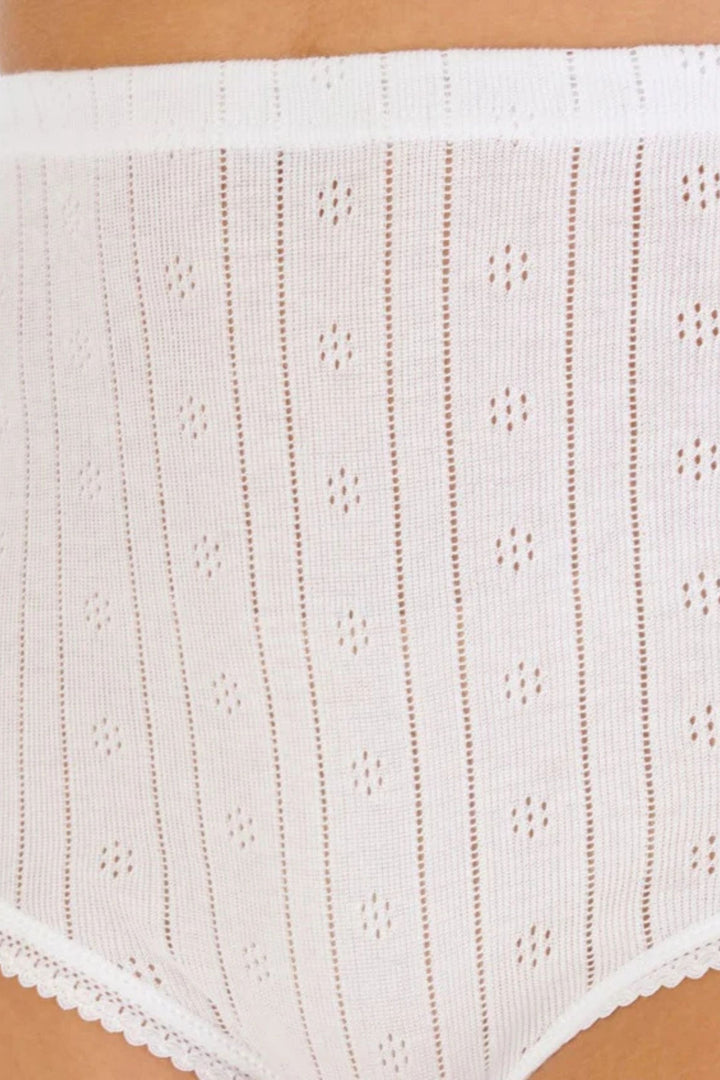 Pointelle Cotton Brief (2 Pack)