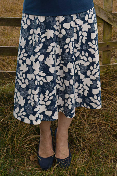 Poppy Autumn Leaves Print Skirt - Carr & Westley