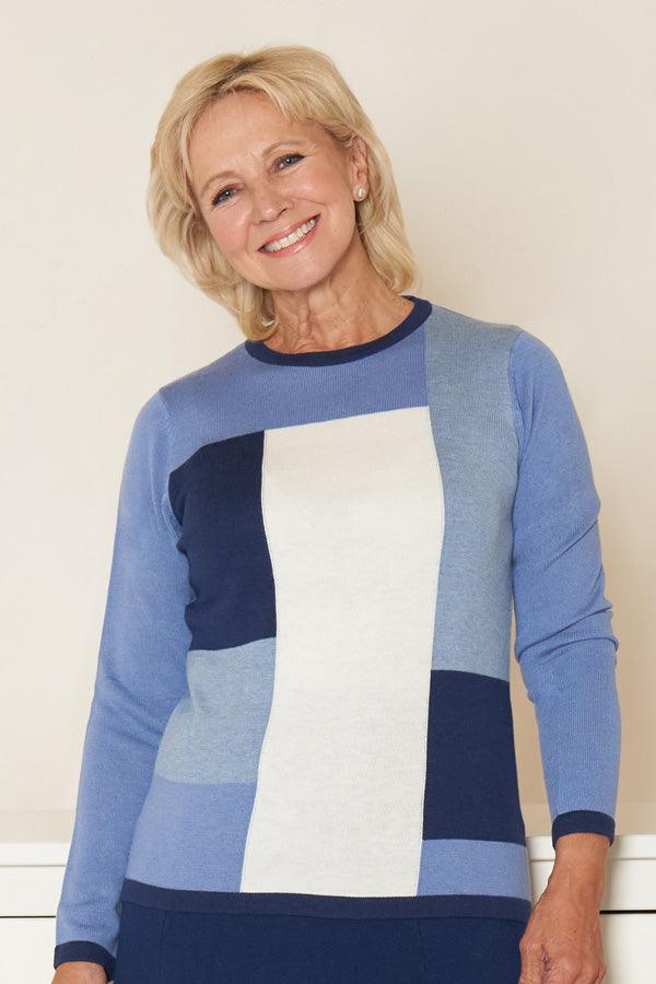Intarsia Camilla Jumper - Poppy - Classic Women's Knitwear – Carr & Westley