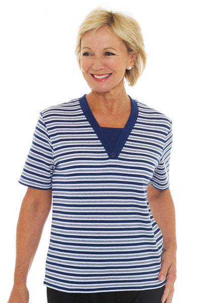 Poppy Chard Striped Top - Carr & Westley