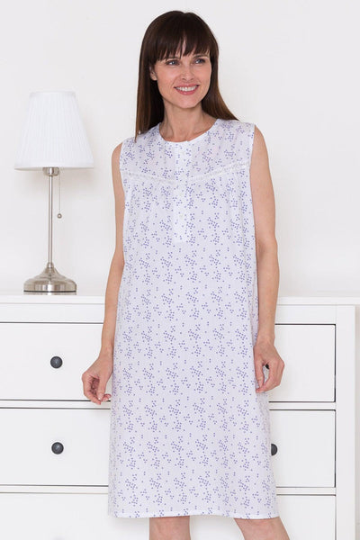 Slenderella Clover Print Sleeveless Nightdress - Carr & Westley