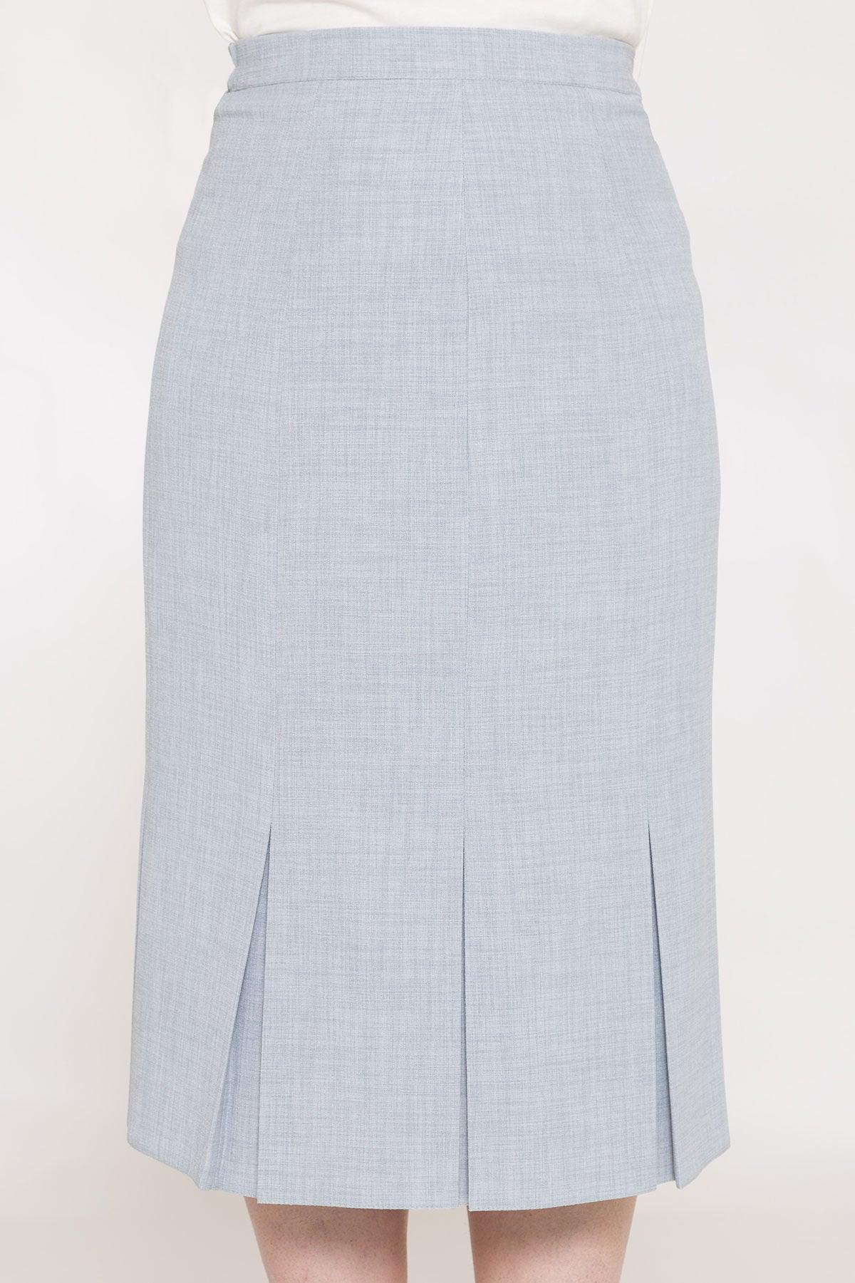 Constance Wood Box Pleat Skirt - Carr & Westley