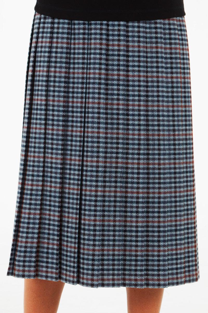 Constance Wood Brompton Knife Pleat Skirt - Carr & Westley