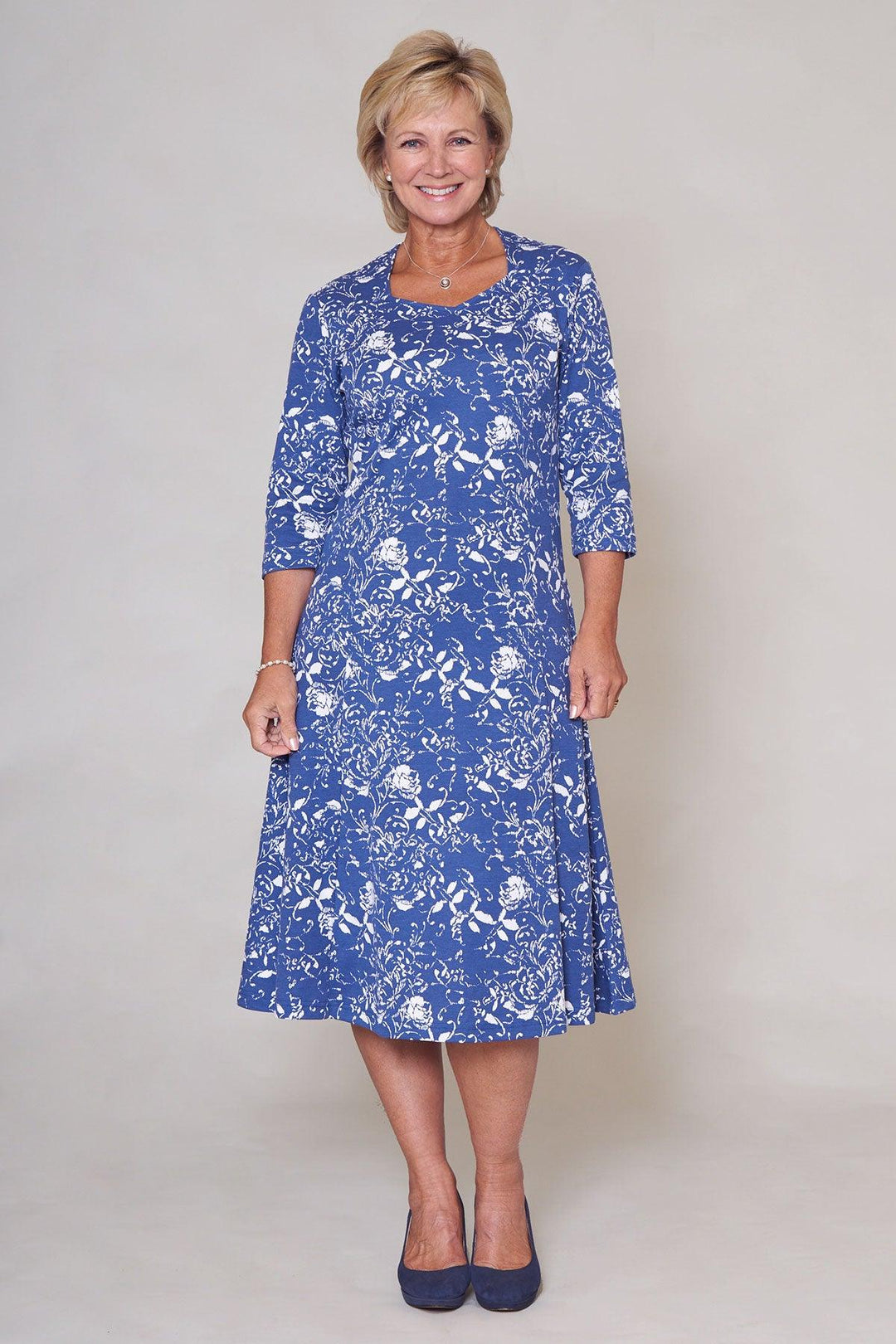 Poppy Floral Swirl Dress - Carr & Westley
