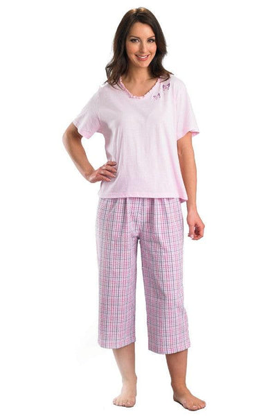 Jersey T & Seersucker Pyjama Set - Carr & Westley