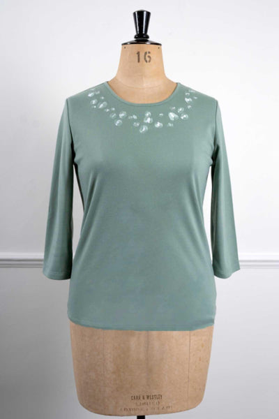 Poppy Leopard Print Embroidered Top - Carr & Westley