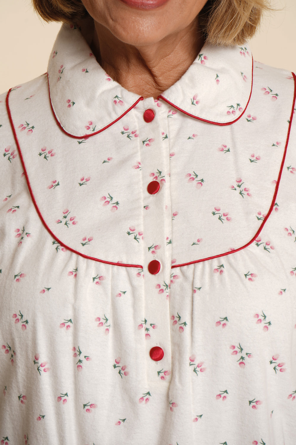 Slenderella Tulip Collar Nightdress - 45"