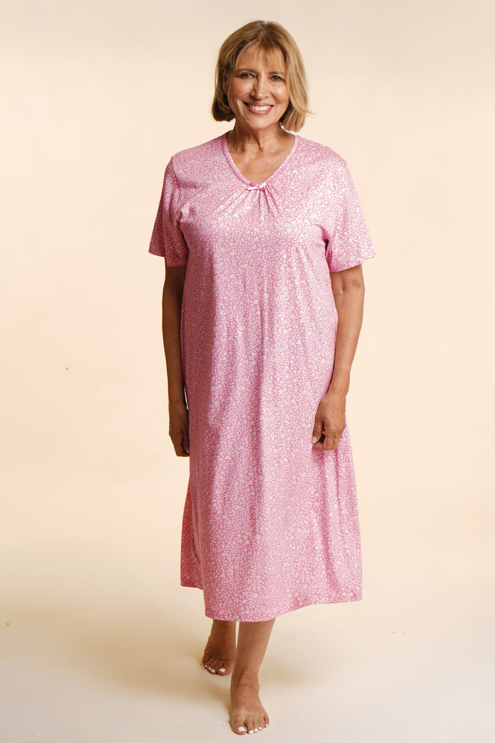 Ditsy Floral Nightdress - Short Sleeve