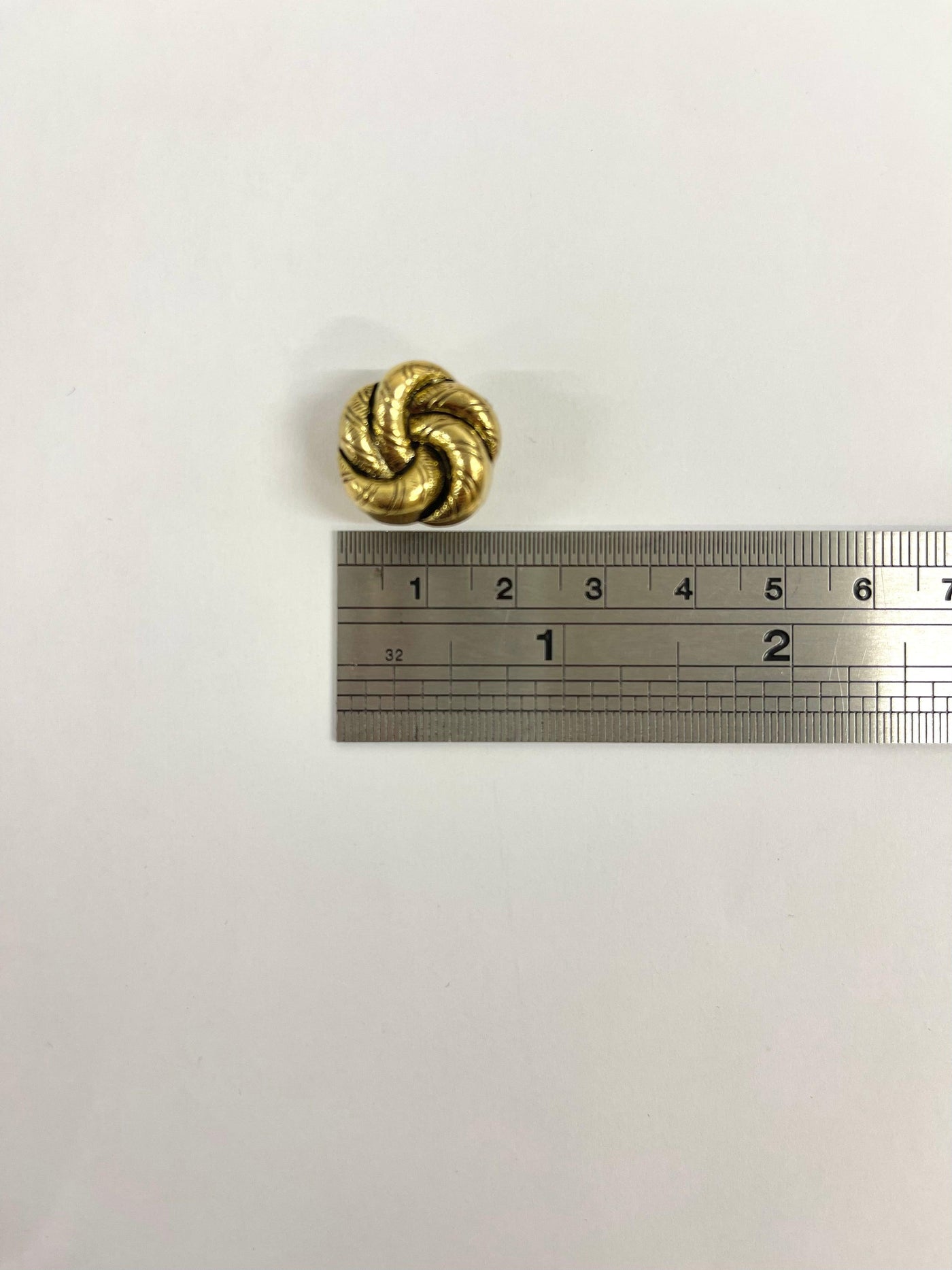 Gold Knot Button - Carr & Westley