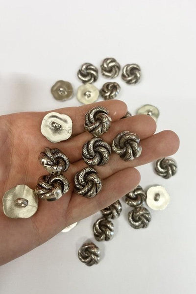 Silver Knot Buttons - Carr & Westley